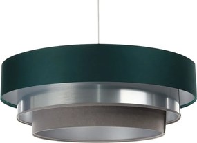 Trójkolorowa okrągła lampa wisząca z abażurem - 9X S462 R7-B00