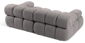 Jasnoszara sofa modułowa z materiału bouclé 188 cm Bellis – Micadoni Home