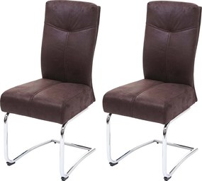 Krzesło do jadalni MCW-G56 (zestaw 2 sztuk),  brązowy