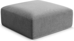 Jasnoszary aksamitny podnóżek Campi – Cosmopolitan Design