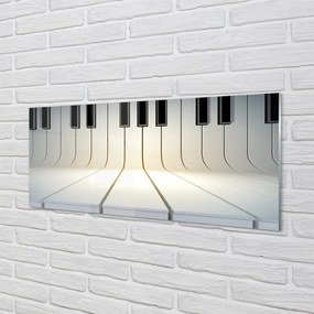Szklany Panel Pianino klawisze