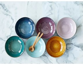 Czarno-niebieska kamionkowa misa ø 30 cm Gastro Dark Blue/Black – Bitz