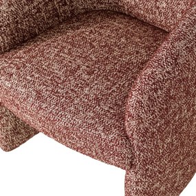 Tapicerowane krzesło biurowe w kolorze terakoty Cordo – WOOOD