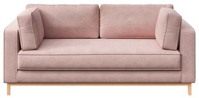 Jasnoróżowa aksamitna sofa 192 cm Celerio – Ame Yens