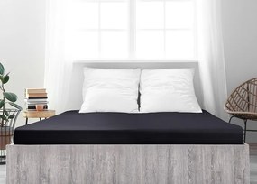 4Home prześcieradło jersey Ideal czarny, 100 x 200 cm