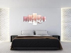 Obraz - Zebra w śnieżnym lesie (125x70 cm)