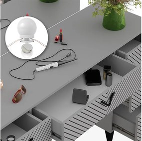 Stół do toalety szary 150x45x78.1 anett