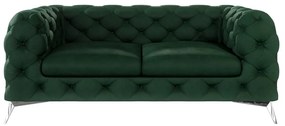 Ciemnozielona aksamitna sofa 185 cm Chelsea – Ropez