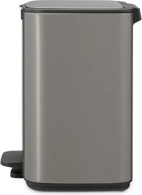 Szary stalowy kosz na śmieci z pedałem 7 l Bo – Brabantia