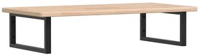 Naturalne półka drewno 100x50 uchwyty czarne R2-B58