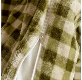 PrzytulneMieszkanie.pl PrzytulneMieszkanie.pl Pościel z mikropluszu KELVIO zielona Rozmiar pościeli: 2 szt 70 x 90 cm | 200 x 220 cm