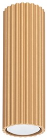 Plafon KARBON 20 złoty ryflowany SOLLUX  LIGHTING