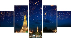 Obraz - Lampiony szczęścia, Bangkok (125x70 cm)