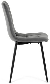 Zestaw krzeseł do jadalni CT-281 GREY4, 4 szt.