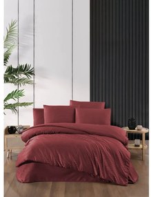 Czerwona adamaszkowa pościel dwuosobowa z prześcieradłem/4-częściowa 200x220 cm – Mila Home