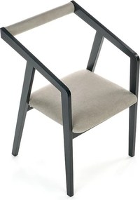 Krzesło AZUL VELVET czarne/szare