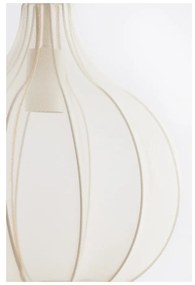 Beżowa lampa wisząca z tekstylnym kloszem ø 29 cm Elati – Light &amp; Living