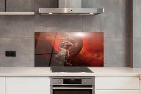 Szklany Panel Ognisty Smok