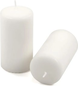 Zestaw świec filarowych, 11,5 cm, Ø 6 cm, białe, 18 szt.