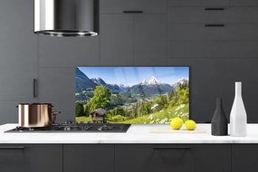 Panel nad blat kuchenny Pola U Podnóża Majestatycznych Gór