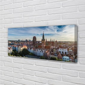 Obraz na płótnie Gdańsk Panorama kościół