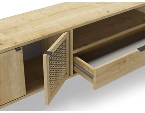 Szafka pod TV w dekorze dębu 160x50 cm Inca – Marckeric