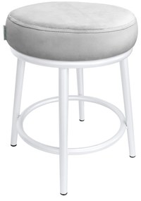 Taboret Ben noga metalowa biała MG39