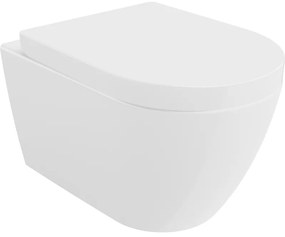 Mexen Rico miska wc Rimless z deską wolnoopadającą twarda, biała połysk - 30478000