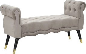 Ławka VKH299, Szary, 120x40x60 cm, Kendra Home