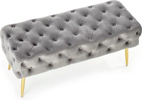 Pikowana velvetowa ławka Athena