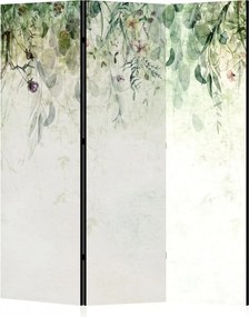 Parawan pokojowy 3-częściowy 135x172 Dwustronny dekoracyjny boho botaniczny Zielona Kaskada Liści