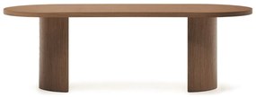 Okrągły stół z blatem w dekorze orzecha 100x240 cm Nealy – Kave Home