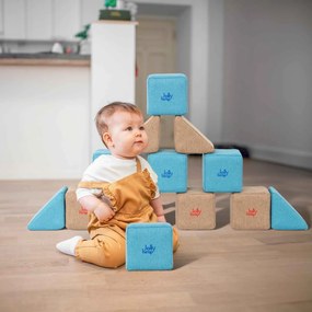 Zestaw klocków magnetycznych do żłobka JollyHeap Pixi - 12 elementów