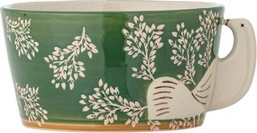 Zielona kamionkowa miska na zupę 460 ml Hezha – Bloomingville