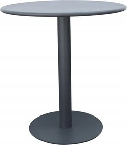 stolik ogrodowy okrągły 70 cm granat metalowy na taras, do ogrodu, kawiarni
