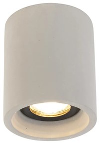 Wiejska betonowa lampa sufitowa okrągła - Deep