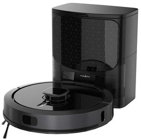 Nedis WIFIVCL002CBK - Inteligentny robot sprzątający z mopem Wi-Fi Tuya czarny +