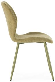 Zielone tapicerowane krzesła zestaw 4 szt. Ansu – Marckeric