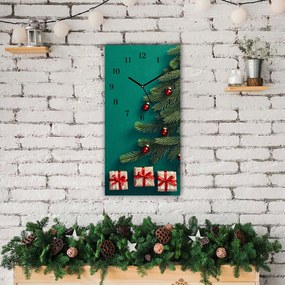 Zegar ścienny Prezenty Choinka Święta Zima
