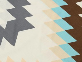 PrzytulneMieszkanie.pl PrzytulneMieszkanie.pl Pościel z bawełny Renforcé DIAGRAM kremowa Rozmiar pościeli: 70 x 90 cm | 140 x 200 cm