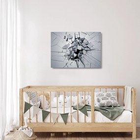 Obraz na szkle - abstrakcja 3D (70x50 cm)