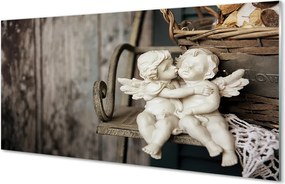 Szklany Panel Czuły Pocałunek Aniołów