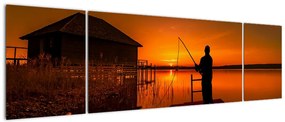 Obraz rybaka (170x50 cm)