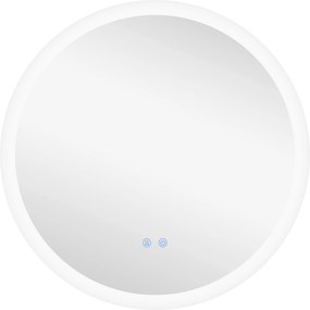kleankin Lustro łazienkowe z oświetleniem LED Sensor dotykowy Funkcja przeciwparoobrazkowa