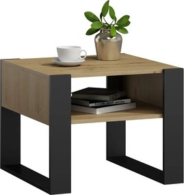 Stolik Kawowy Nowoczesny Dąb Artisan+Czarny S4-W75