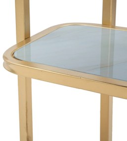 Dwupoziomowy stolik boczny, wys. 60 cm