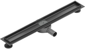 Mexen Flat 360° korpus do odpływu liniowego obrotowy 60 cm, gun gray szczotkowany - 1E40060