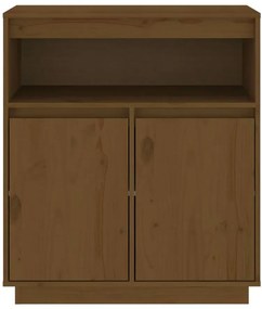 Drewniana szafka dwudrzwiowa z półką miodowy brąz H5-B71