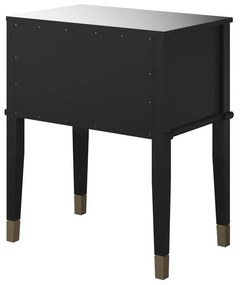 Czarna szafka nocna Westerleigh – CosmoLiving by Cosmopolitan