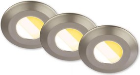 Briloner 7588032-SADA zestaw 3x LED oprawa sufitowa łazienkowa KLIRA LED/4,9W/230V IP44 chrom